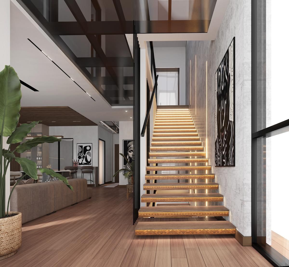 Sky Azure Villas stair lobby